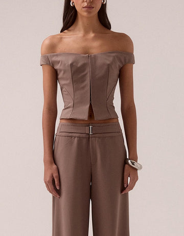 Sovere - Kennedy Top in Taupe