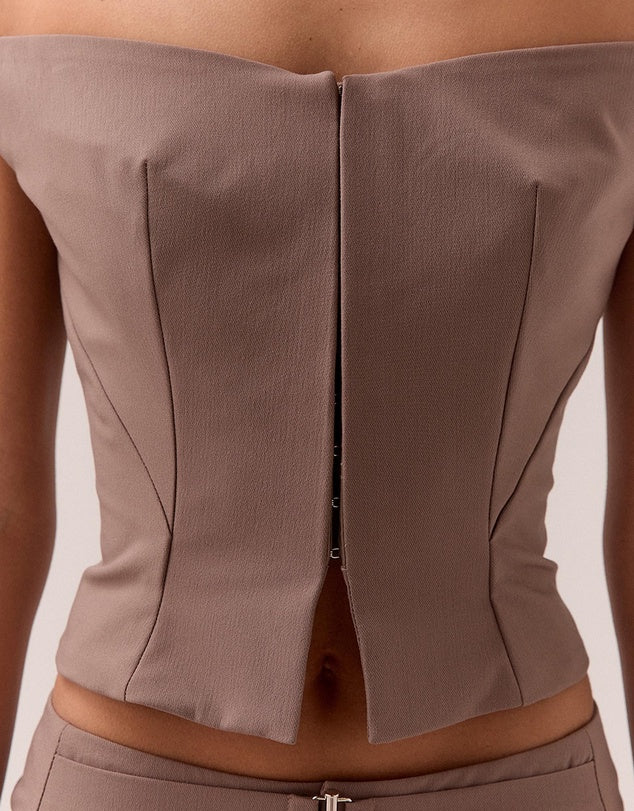 Sovere - Kennedy Top in Taupe