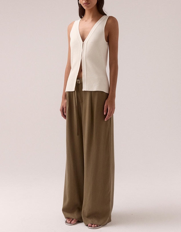 Sovere - Sentiment Knit Top in Chalk