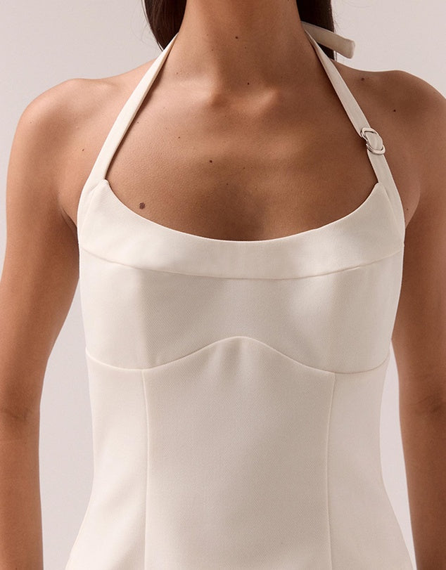 Sovere - Demi Top in Chalk