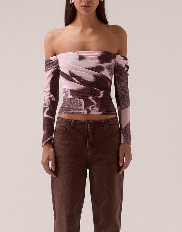 Sovere - Afterlight Longsleeve Top in Raisin