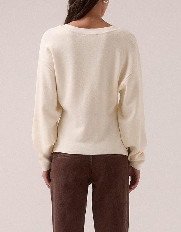 Sovere - Sentiment Knit Cardi in Chalk