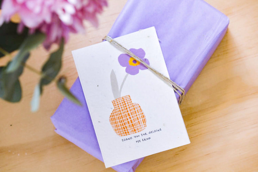 Hello Petal - Thank You for Helping Me Grow (Pansy)