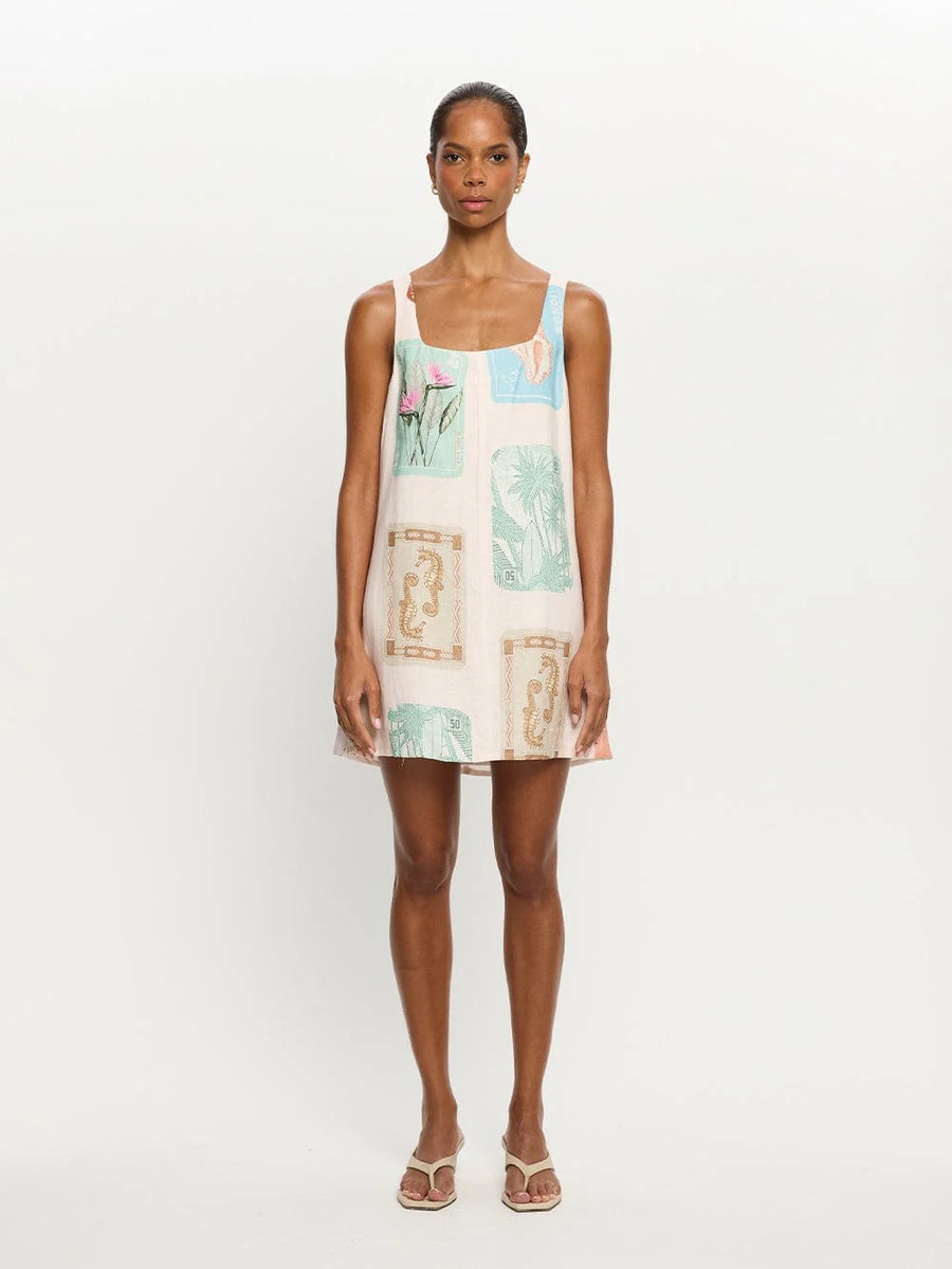 KIVARI - Coastline Mini Dress In Coastline