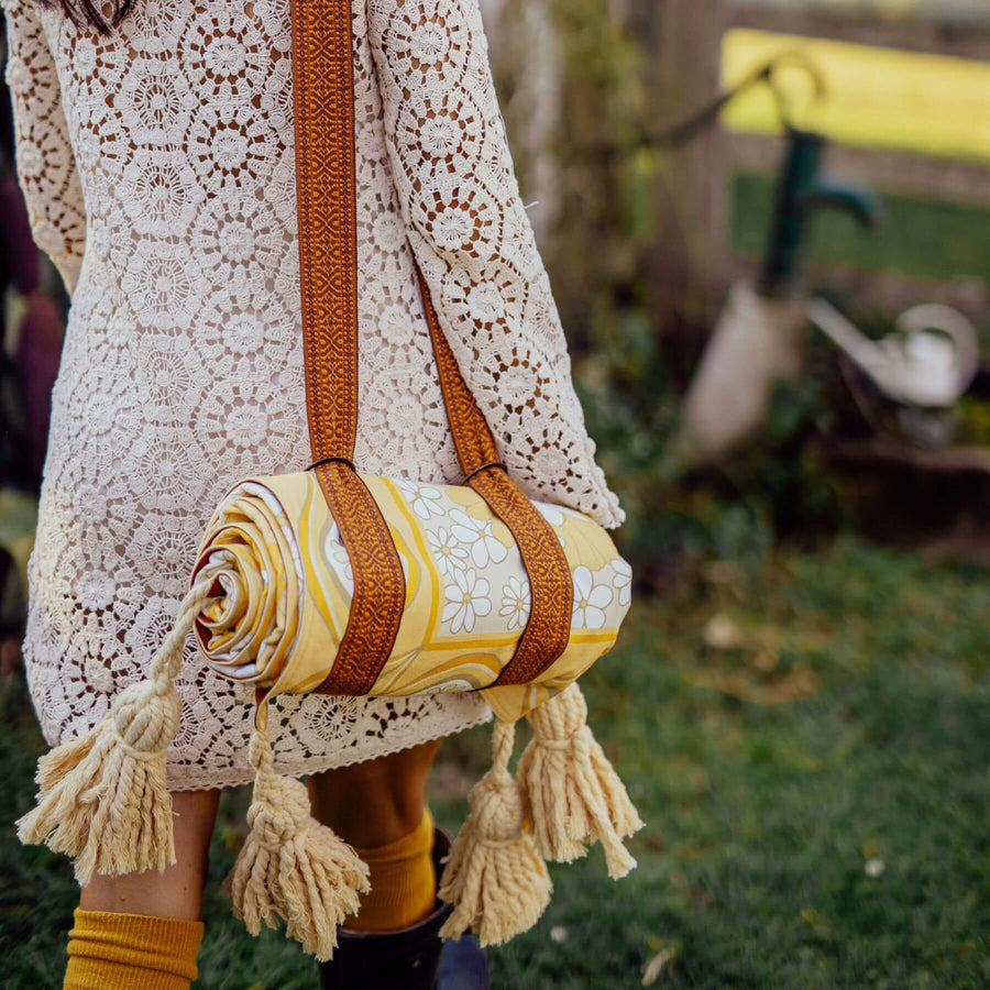 Wandering Folk - Lola Picnic Rug in Honey