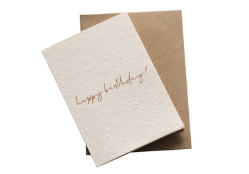 Hello Petal - Minimal Happy Birthday Card