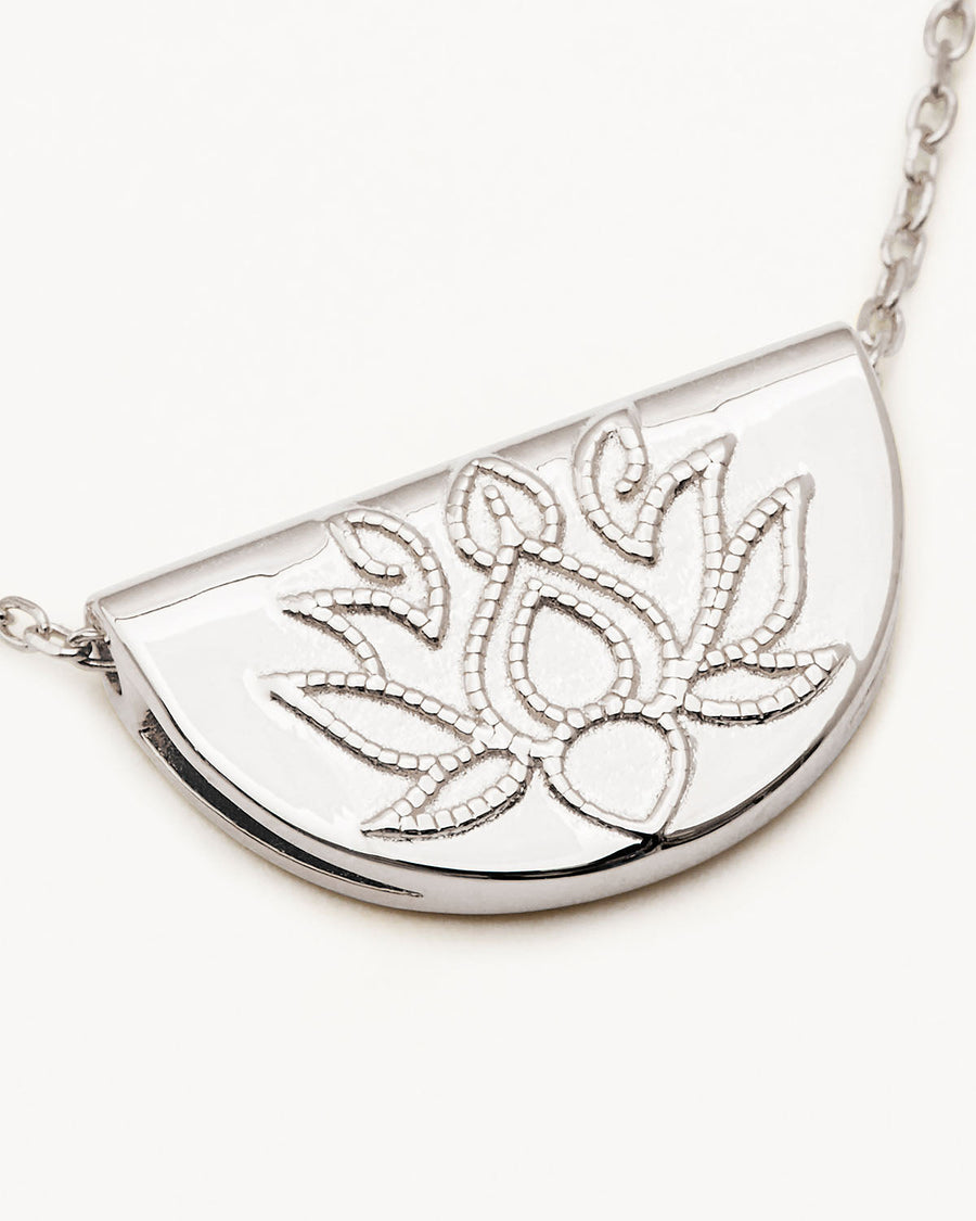By Charlotte - Lotus Short Necklace - Sterling Silver