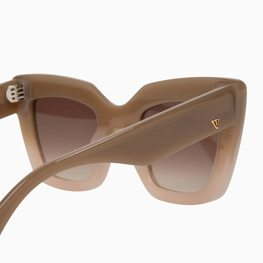 VALLEY EYEWEAR - Brigada Toffee Fade to Ivory/Brown Gradient Lens