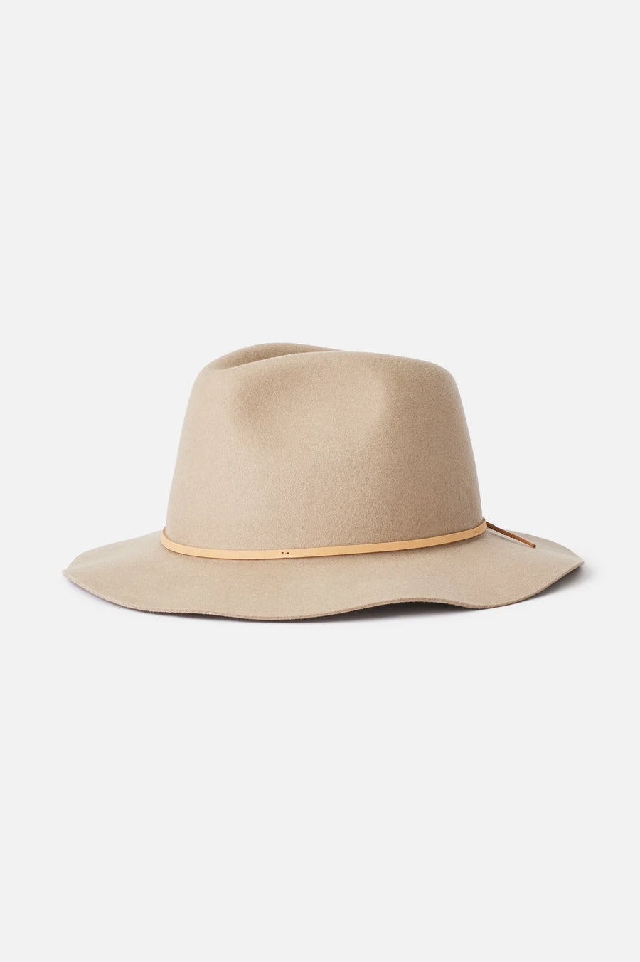 Brixton - Wesley Messer Packable Fedora in Light Tan