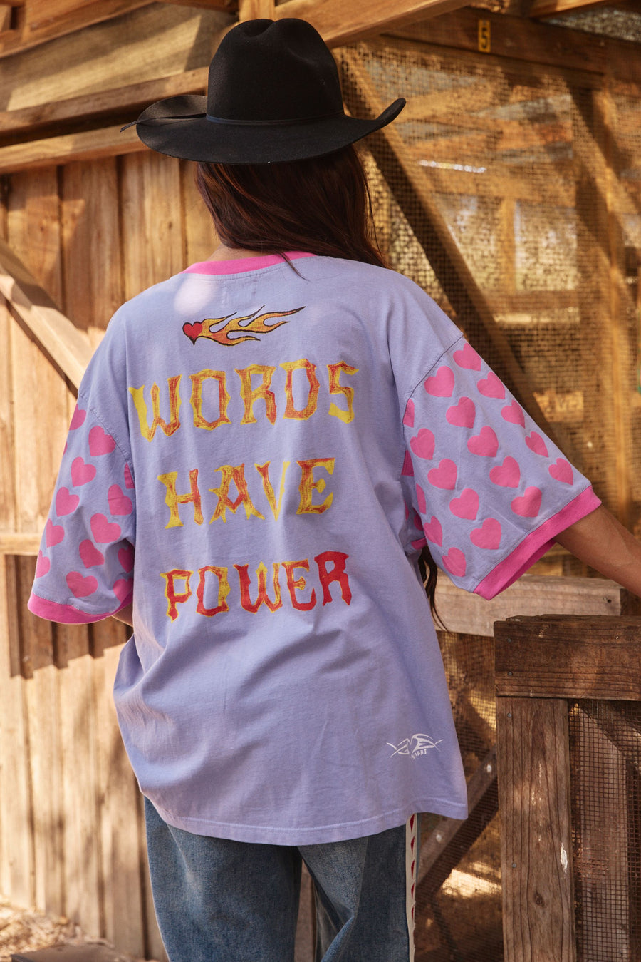 Sabbi - The Very Oversized: Words Have Power - Pegasus Tee in Lilac