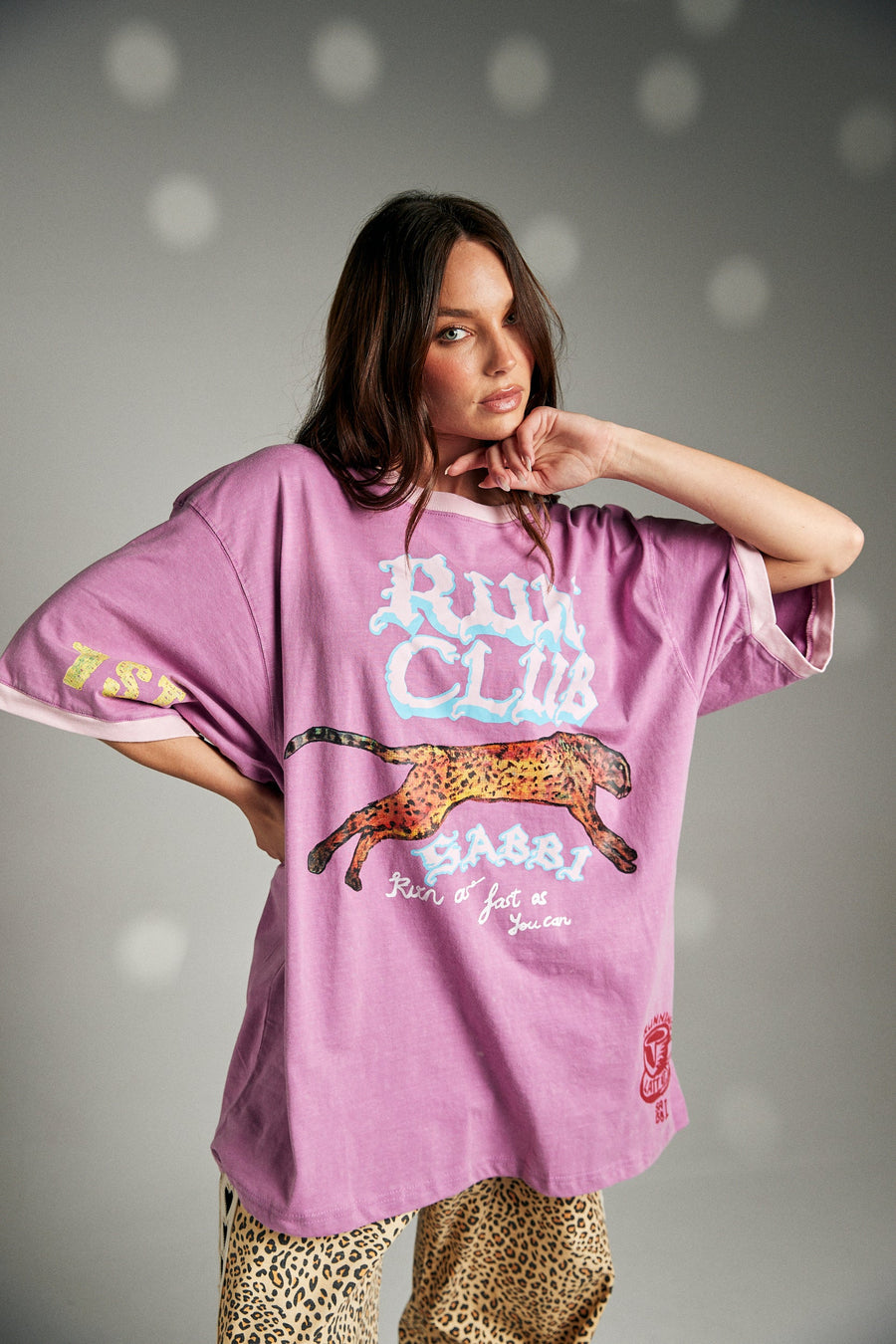 SABBI - Run Club Tee in Pink