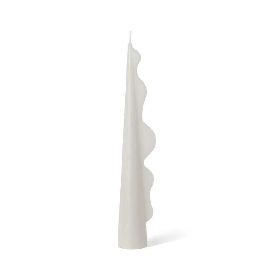 Black Blaze - Seaweed Pillar Candle in White