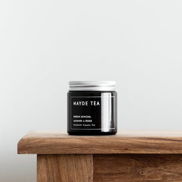 MAYDE TEA - Green Sencha, Jasmine,  & Rose. 15 Serve Jar