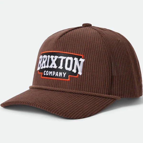 Brixton - Pierson C NP MP SNPK Cord Cap in Pinecone Brown