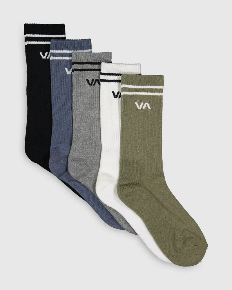 RVCA - Union Sock 5 Pack in Multi
