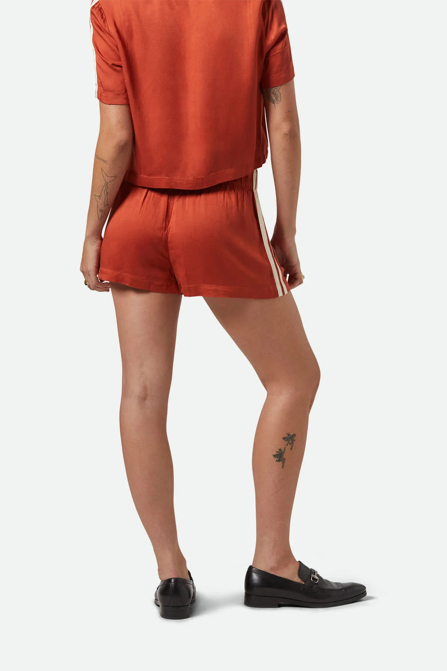Brixton - Silky Boxer Short in Burnt Brick
