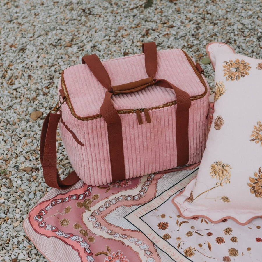 Wandering Folk - Dahlia Picnic Rug in Rose