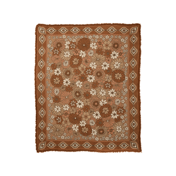 Wandering Folk - Lola Woven Throw in Copper