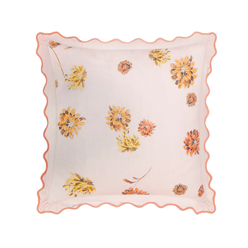 Wandering Folk - Dahlia Cushion Cover in Rose (Medium)