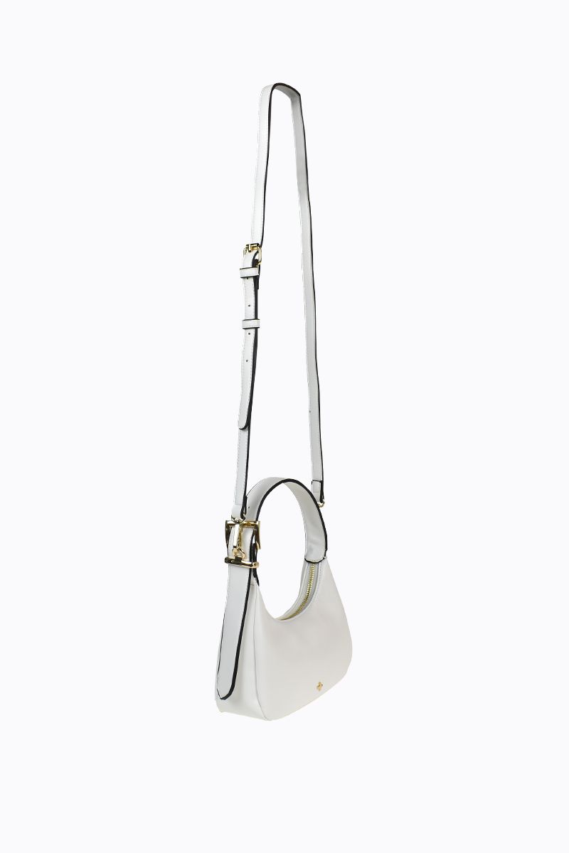 PETA + JAIN - Gigi Mini Bag in White PU/Gold