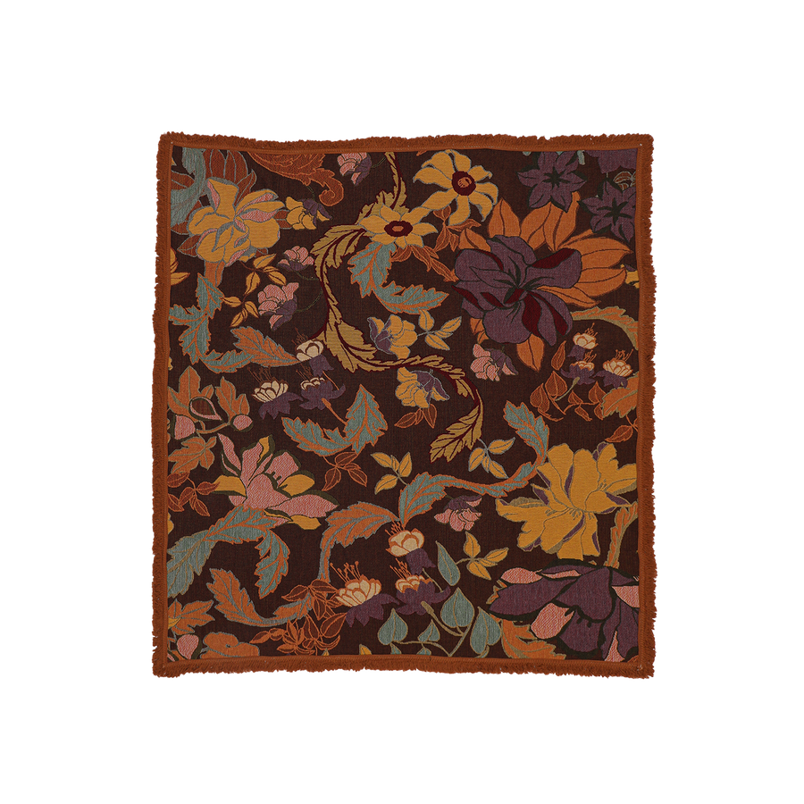 Wandering Folk - Flora Throw in Plum