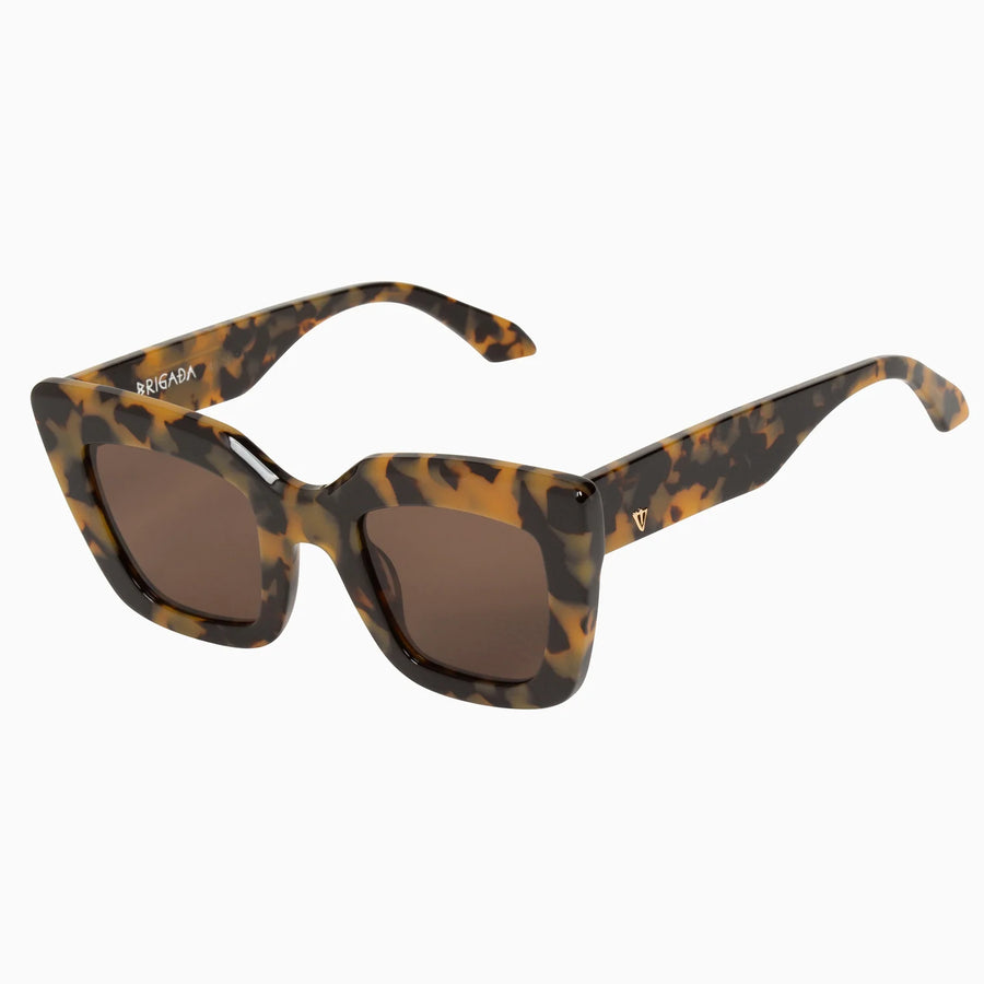 VALLEY EYEWEAR - Brigada Yellow Tort/Brown Lens