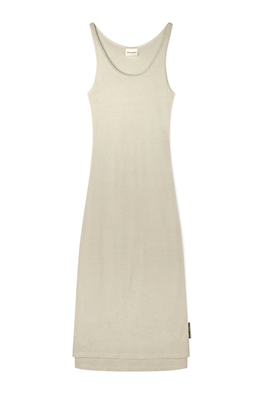 ZULU & ZEPHYR - Rib Hemp Jersey Midi Dress in Husk