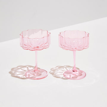 Fazeek - Wave Coupe Glasses in Pink