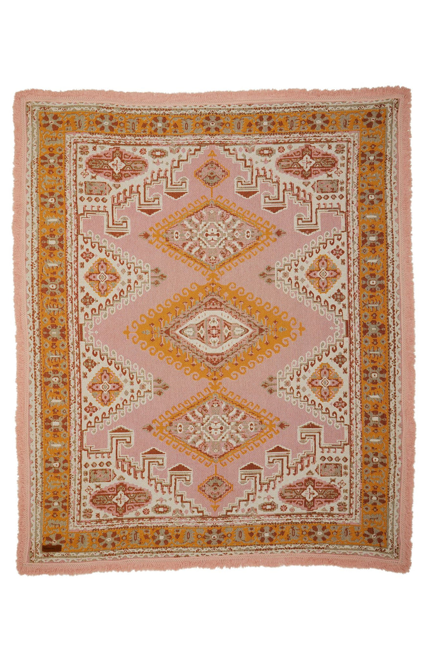 Wandering Folk - Wandering Throw in Pink Sands