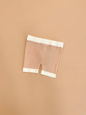 Ziggy Lou - Ribbed Shorts in Coral