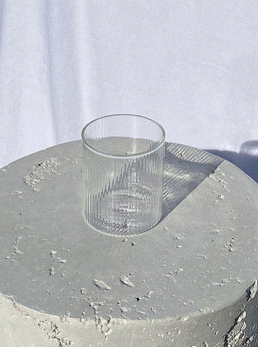 La Palm - Ribbed Short Glass Set of Two