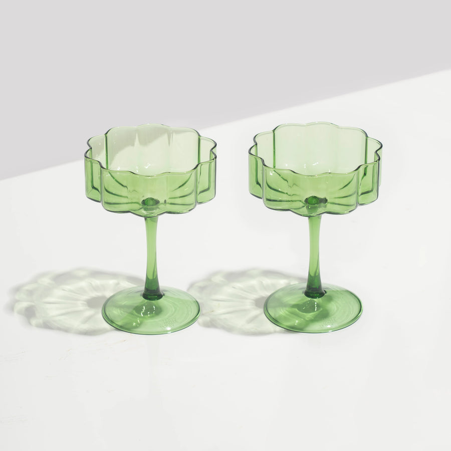 Fazeek - Wave Coupe Glasses in Green
