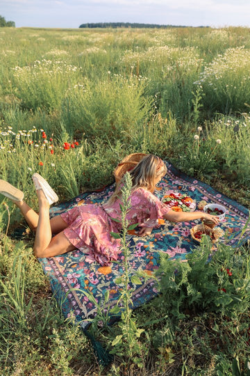 Wandering Folk - Emerald Forest Picnic Rug
