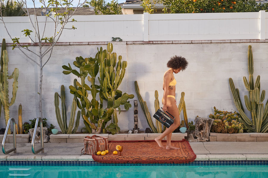 Wandering Folk - Topanga Picnic Rug in Oak